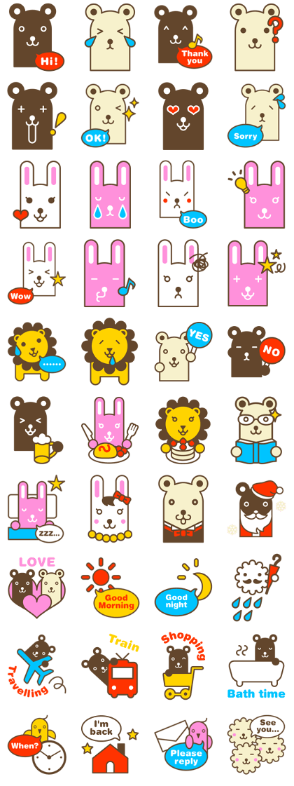 lovely animal icon