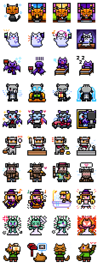 Dot_DE_PON! Halloween cat part.2