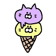 Cat of ice cream