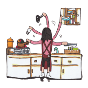 She is good house wife