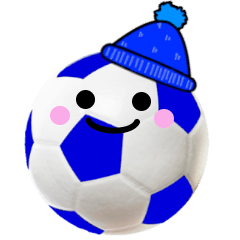 Object stamp- Soccer ball Winter