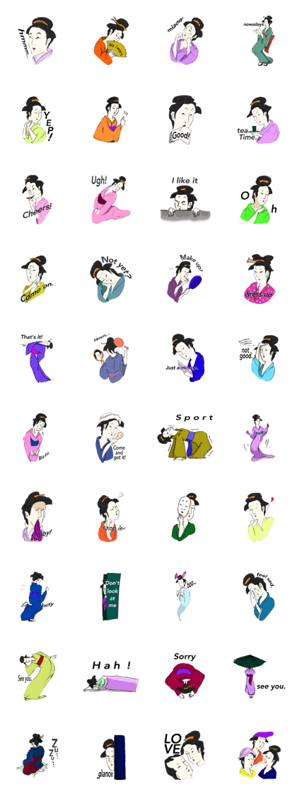 Ukiyoe girls