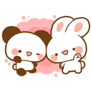 Cute animals,Sticker of negative