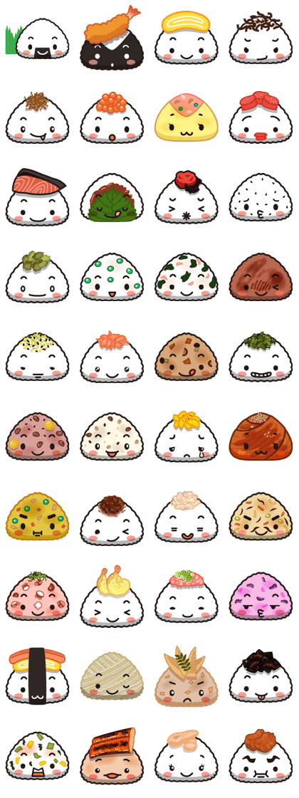 "ONIGIRI"stickers