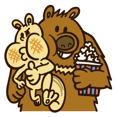 Popcorn-Bear and Moris