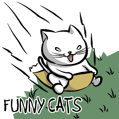 the Sticker of FUNNY CATS