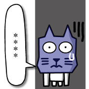 Kaku Neko 4.2 Sticker ( Japanese )