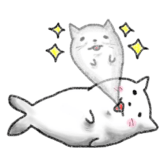 Cat Seal Sticker