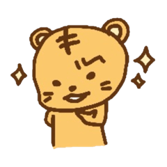 "chibi"tiger sticker