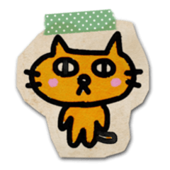 Paper Cat Stickers