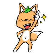 Cute little fox Konsuke