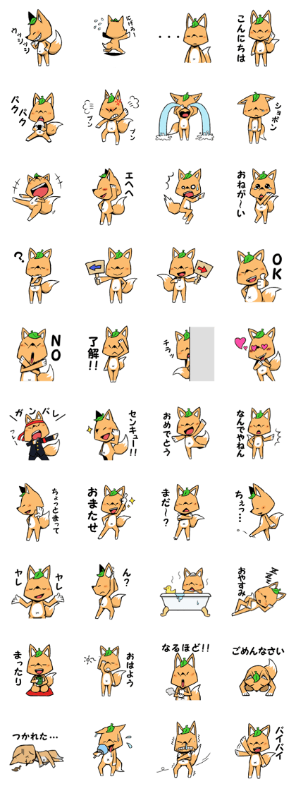 Cute little fox Konsuke