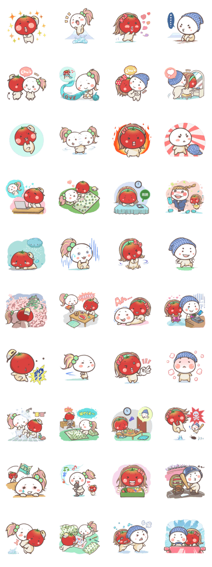 Mr.Tomato & Miss Egg