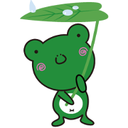 Cute frog's children