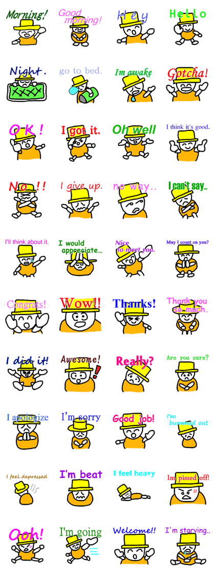 Mr.Kibo's everyday greeting!(English)