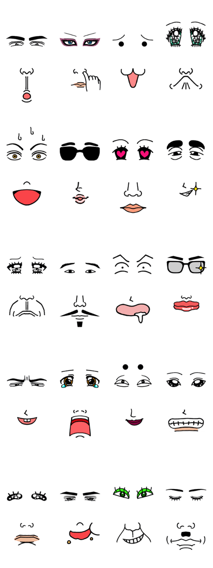 The part of a face Part 2