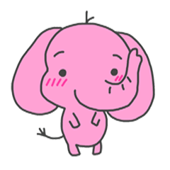 Sweetly elephant sticker
