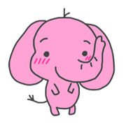 Sweetly elephant sticker