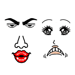 The Part Of A Face Line Stickers Line Store The Part Of A Face Line Stickers Line Store