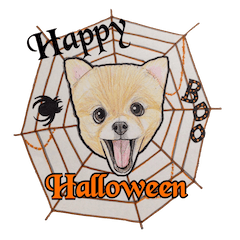 Halloween Pomeranian Sticker