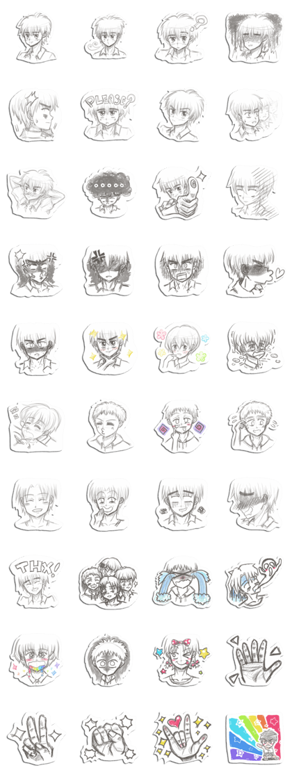 Rough-Sketched Shonentachi