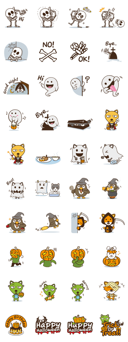 Popo and Friends Halloween Collection