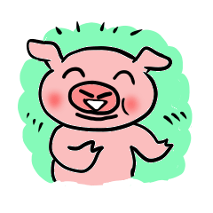 A pig with a emotional nose