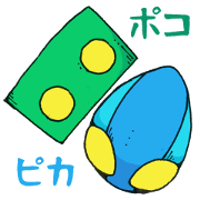 ROBOT Poko&Pika Sticker