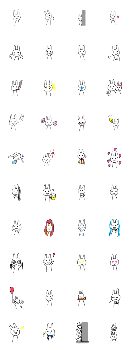 Quiet Rabbits Sticker