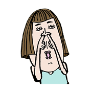 pretty girl's sticker pretty girl's sticker