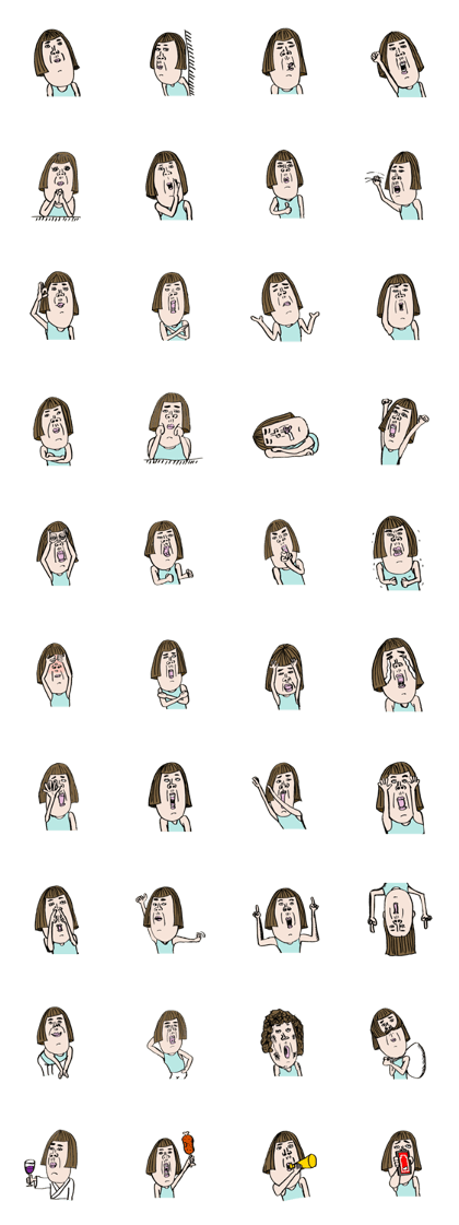 pretty girl's sticker pretty girl's sticker