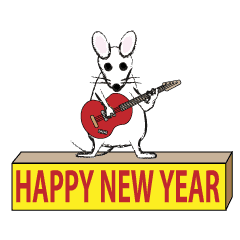 Animated Happy New Year from Rats