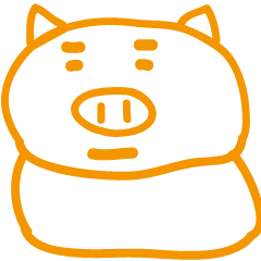 orange pig