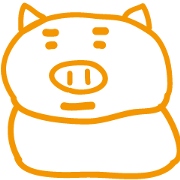 orange pig