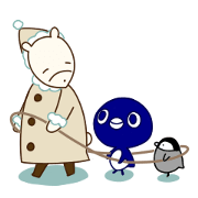 The friends in the icy world