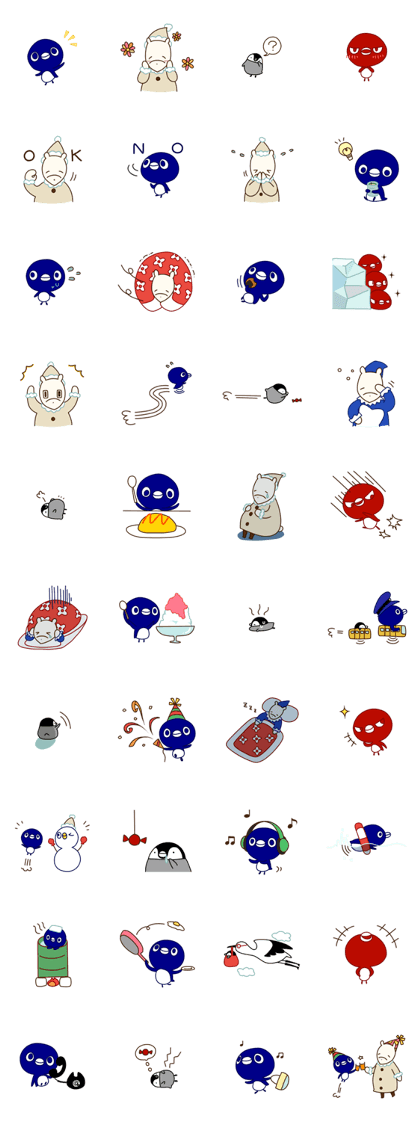 The friends in the icy world