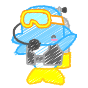 Scribble Dolphin Dol2 Diving section