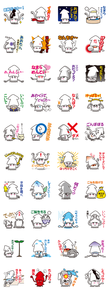 I am a squid of Hokkaido.japan