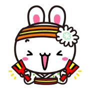 The dancing bunny YOSAUSA.