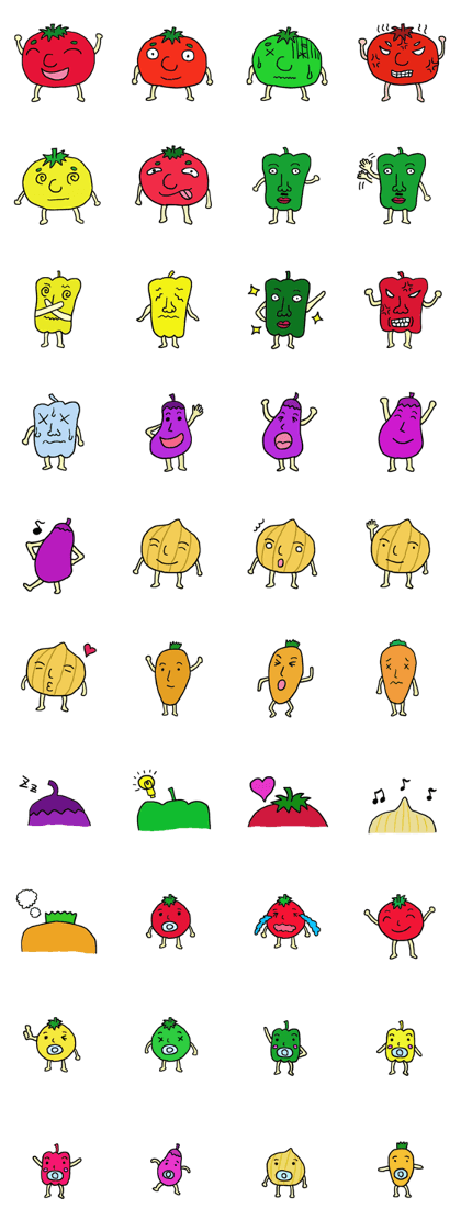 A variety of vegetables us