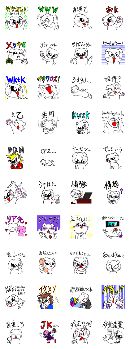 Net slang score of Taremimi cat