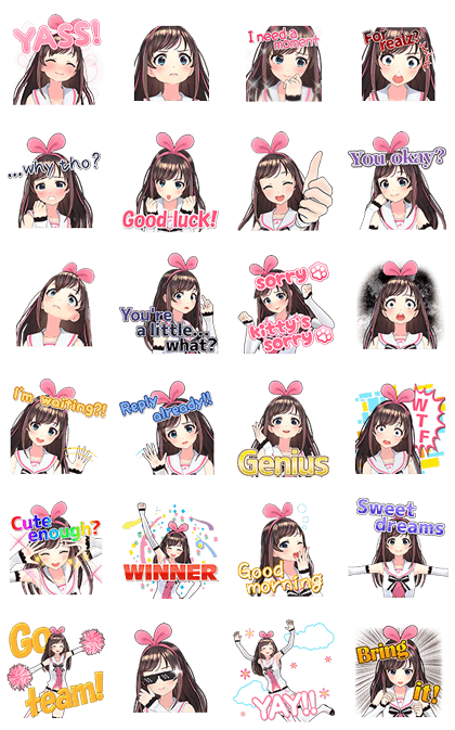 Kizuna AI Sound Stickers #02