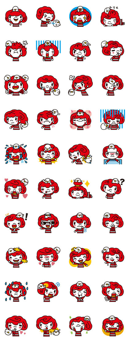 Girl of red hair
