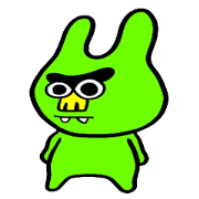 The sticker of a rabbit