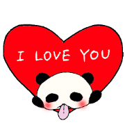 Tongue panda of love dependent.