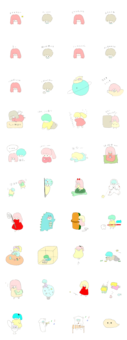 sticker in crayon
