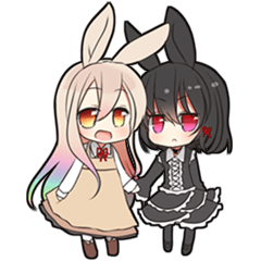 Rainbow & Monochrome Rabbit