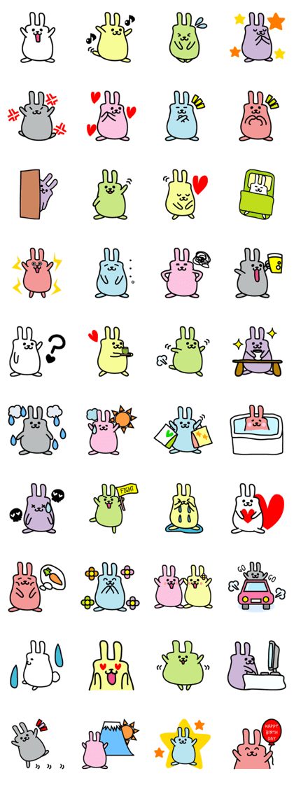 Rabbit We are a colorful