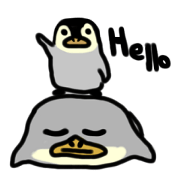 The penguin being scornful eyes