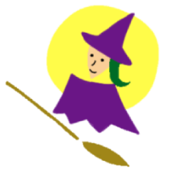 busy witch from fairy tales